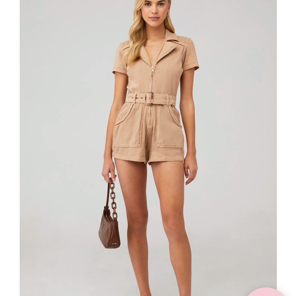 Show Me Your Mumu Outlaw Romper in Tanline